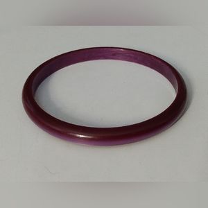 Vintage Iridescent Purple Bangle Plastic
